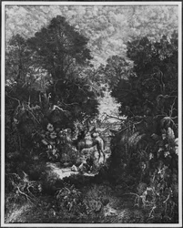 Den barmhärtige samariten, 1861